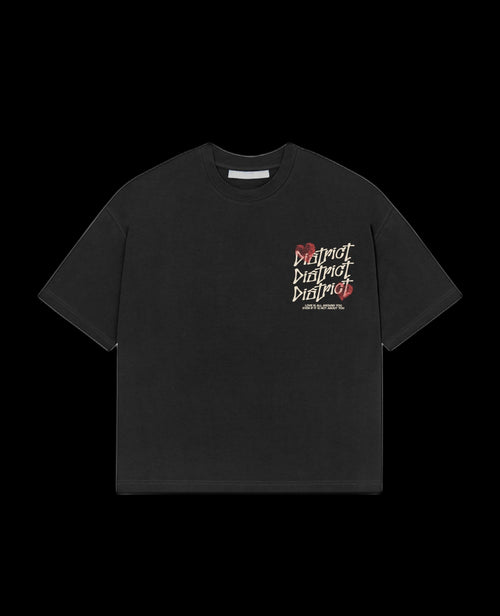 Fingerprint tee on black